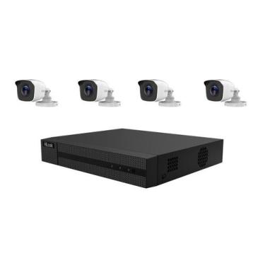 Imagem de Kit cftv analogico h4p -1 dvr 4 canais 1080p com hd de 1tb e 4 camera 