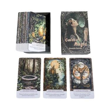 Imagem de Baralho De Tarô Celtic Magic Oracle Com 50 Lindas Cartas De Profecia D