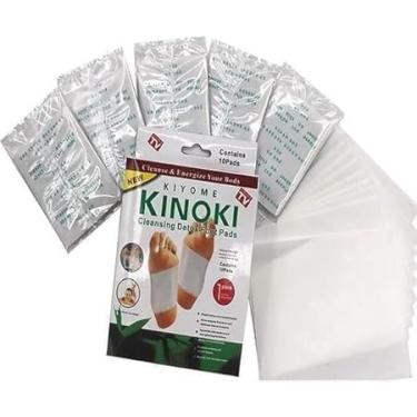 Imagem de Kit 6 Pacotes Adesivos Detox para Pés Kinoki Kiyome – 10 adesivos por Pacote – Purificação Natural, Relaxamento e Bem-Estar
