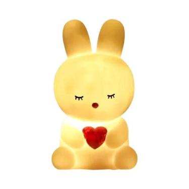Imagem de Luminária LED De Coelho Em Estilo Cartoon Para Quarto Infantil, Sala D