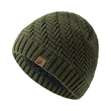 Imagem de Gorro De Inverno Unissex Tricotado Com Forro De Pelúcia Quente Para Es