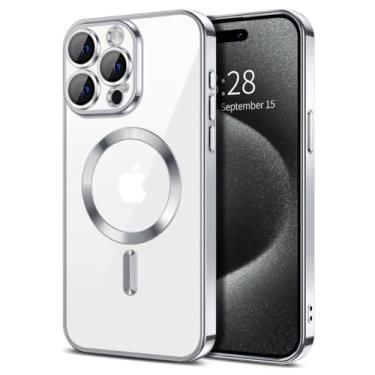 Imagem de Capa Capinha Magnética Anti Impacto Luxo Case Slim Proteção Total Lente Câmera Premium Para iPhone (Prata, iPhone 17 Pro)
