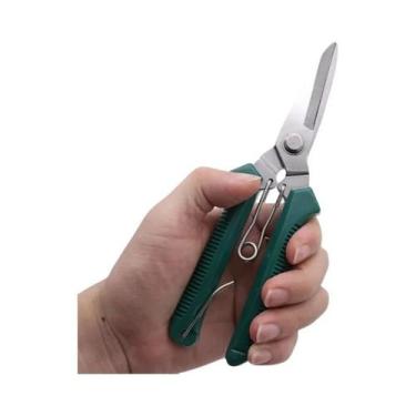 Imagem de Tesoura De Poda Para Bonsai Em Aço Inoxidável 190mm, Cortador Afiado E
