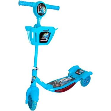 Imagem de Patinete infantil 3 rodas com cesta azul importway bw010az