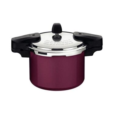 Imagem de Panela De Pressão Tramontina Torino Cerâmico Vermelho Framboesa 20 Cm 4,5 L Tramontina