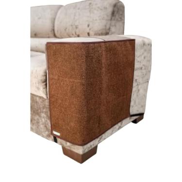 Imagem de Arranhador para Gatos e Protetor de Sofá - Par para Braços Direito e Esquerdo(MARROM)