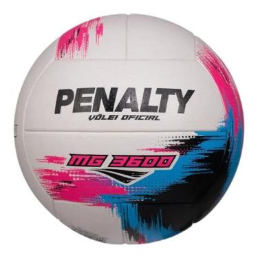Imagem de Bola Vôlei Penalty MG 3600 XXV - Branco e Rosa Único, Branco, Rosa, Ún