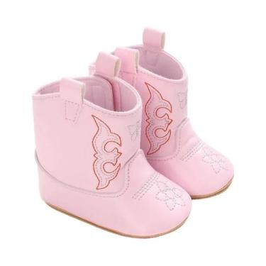 Imagem de Botas De Couro Antiderrapantes Para Bebês, Estilo Cowboy, Sola Macia, 