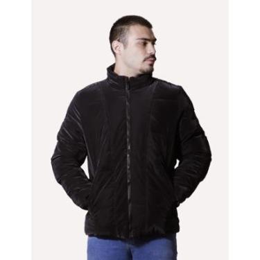 Imagem de Jaqueta Victory Eagle Masculina Suede Puffer Preta-Masculino
