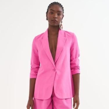 Imagem de Blazer Linho Colcci Botão Feminino-Feminino