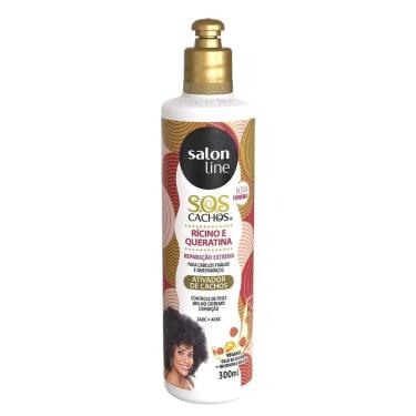 Imagem de Ativador de Cachos Rícino E Queratina Sos Salon Line 300Ml