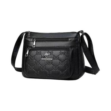 Imagem de Bolsa Transversal Feminina De Grande Capacidade E Moda Com Múltiplas C