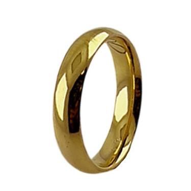 Imagem de Aliança em Ouro 18K 4,00 mm Lisa - Joia Clássica e Atemporal - Justino