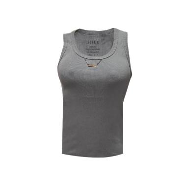 Imagem de Blusa Rib Feminina Ellus Metal Cinza Azulado-Feminino
