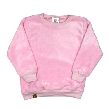 Imagem de Blusão Básico Fleece Liso Inverno Quentinho Infantil Juvenil - Fofotin