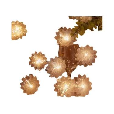 Imagem de Guirlanda De Luzes De Fadas De Fibra Óptica LED Alimentada Por Bateria