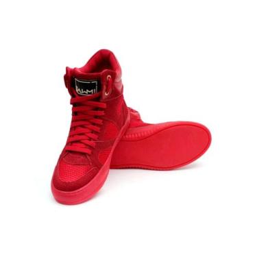 Imagem de Tênis Academia Bota Botinha Sneaker Feminino Cano Alto Fitness Couro L