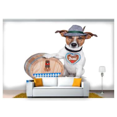 Imagem de Papel De Parede Oktoberfest Cão Barril  Anm112