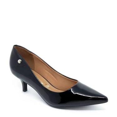Imagem de Sapato Scarpin Vizzano Feminino Salto Baixo 5 cm Bico Fino Confortável