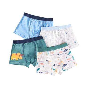 Imagem de Cuecas De Algodão Para Meninos Com Estampa De Dinossauro, Design De An