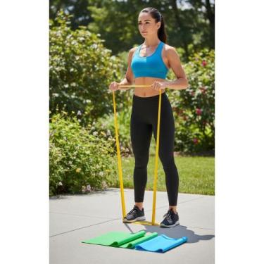 Imagem de Kit 3 Faixas Elásticas Exercício Fitness Fisioterapia - Congratulation