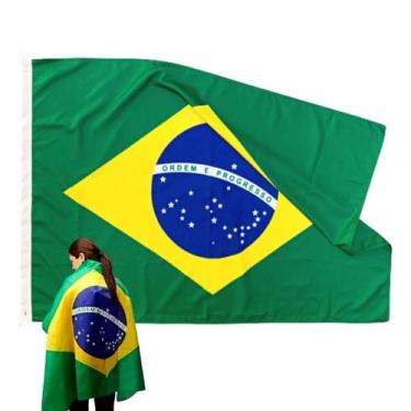 Imagem de Bandeira do Brasil Grande 120x180cm Copa do Mundo Brasil - Bimport