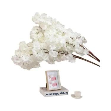 Imagem de Árvore Artificial De Flor De Cerejeira Rosa E Branca, Flor De Seda, Bo