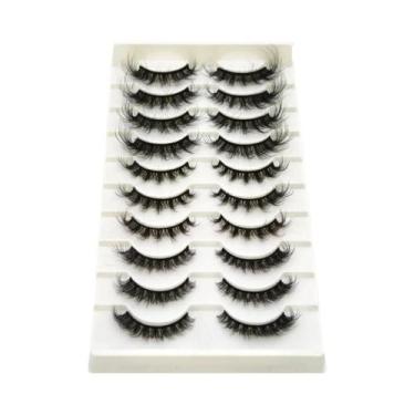 Imagem de Cílios Postiços Dramáticos E Volumosos 5D Híbridos De Visom - 10 Pares