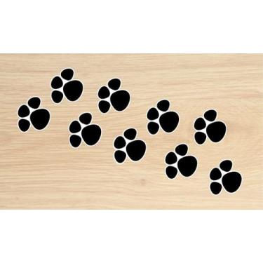 Imagem de Adesivo Pata Coelho Páscoa Patinha - 100 Unidades - Nsmart, Preta