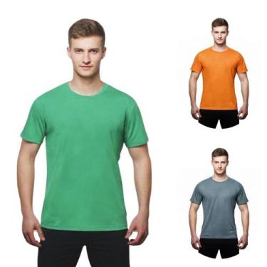 Imagem de Kit 3 Camisas Uv +50 Manga Curta Slim - C&C, Jade, Laranja, Grafite, G