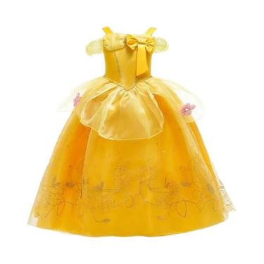 Imagem de Fantasia De Princesa Belle Para Meninas, Vestido Para Festas, Banquete