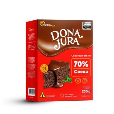 Imagem de Chocolate em Pó Solúvel 70% 200g Dona Jura - Cacau Foods