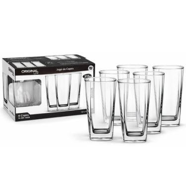Imagem de Jogo de Copos de Vidro 315ml SL1105 Crystal Original Line 6 unidades