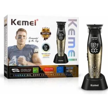 Imagem de Aparador De Barba Kemei 1365 Profissional Corte Preciso E Uniforme Pre