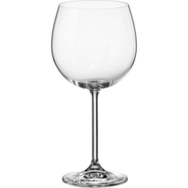 Imagem de Bohemia Natalia Maxima Taça Vinho 22X10X10Cm 570Ml Cristal Transp 6Pç