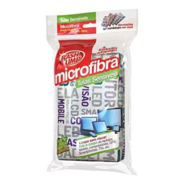 Imagem de Esponja Mágica Microfibra Limpa Tela Celular Vidro Não Risca - Flash L