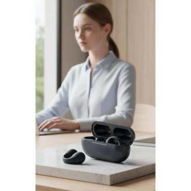 Imagem de Fone Ouvido Bluetooth Condução Óssea Sem Fio Preto - Congratulations S