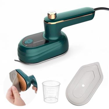 Imagem de Mini Ferro de Passar a Seco e a Vapor Draik My-011 Base Titânio Verde 220V