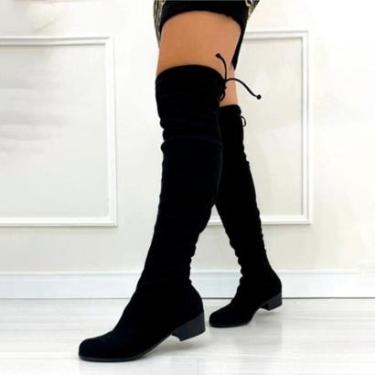 Imagem de Bota Over The Knee Feminina Cano Longa Extralonga Cuissardes-Feminino