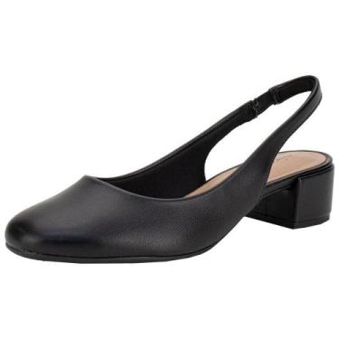 Imagem de Scarpin feminino salto grosso beira rio 4301110, Preto, 36