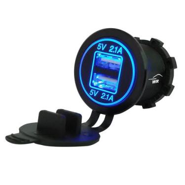 Imagem de Tomada Carregador Celular Usb Veicular 4.2a (duas Saídas 2.1a) - Subst