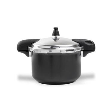 Imagem de Panela de Pressão Brinox Pressure Indução Antiaderente 5,4L Preta - 49