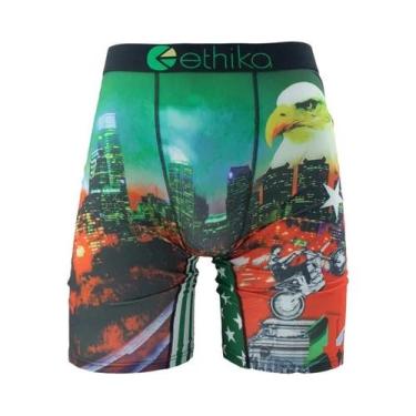 Imagem de Cuecas Boxer Masculinas plus Size Em Malha Respirável ETHIKA, Roupa De
