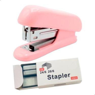 Imagem de Mini Grampeador E Extrator Portátil Colors +320 Grampos 24/6 - - Daruj