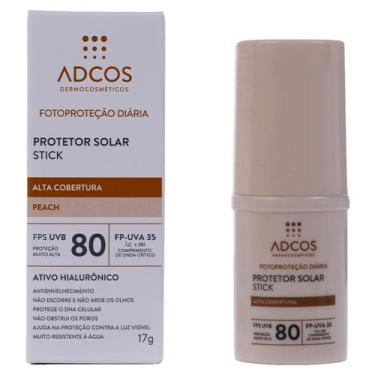 Imagem de Adcos Tonalizante Stick FPS80 17g - Protege & Uniformiza, PEACH