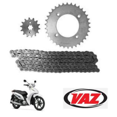 Imagem de Kit Transmissão Biz125 e Pop100 Vaz Aço 1045