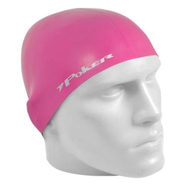 Imagem de Touca de Natação Poker Silicone Power Marinho, UNICO, Rosa