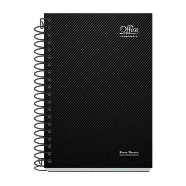 Imagem de Agenda Permanente Office Abstrato Pauta Branca 165 Folhas , PRETO ABST