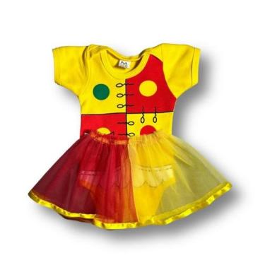 Imagem de Body Bebê Temático Emília com Saia de Tule 100% Algodão. - DS LOJA, M