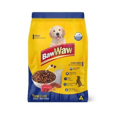 Imagem de Ração Baw Waw para Cães Filhotes Sabor Carne e Leite - 15kg